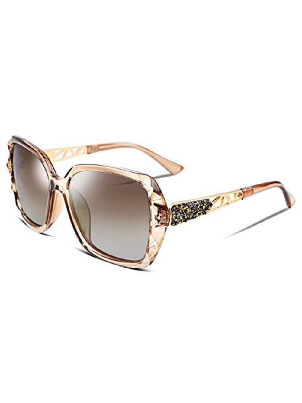 FEISEDY Polarised Sunglasses Womens UV400 Protection Large Rectangle Driving